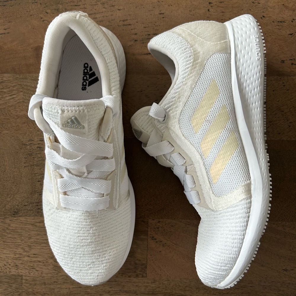 adidas Women’s Athletic Sneakers in White and Cream